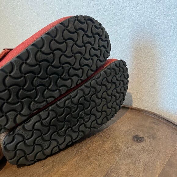 Birkenstock Sienna Red Suede Boston Corduroy Slide Clogs Shoes Women's Size 9 - Picture 11 of 11